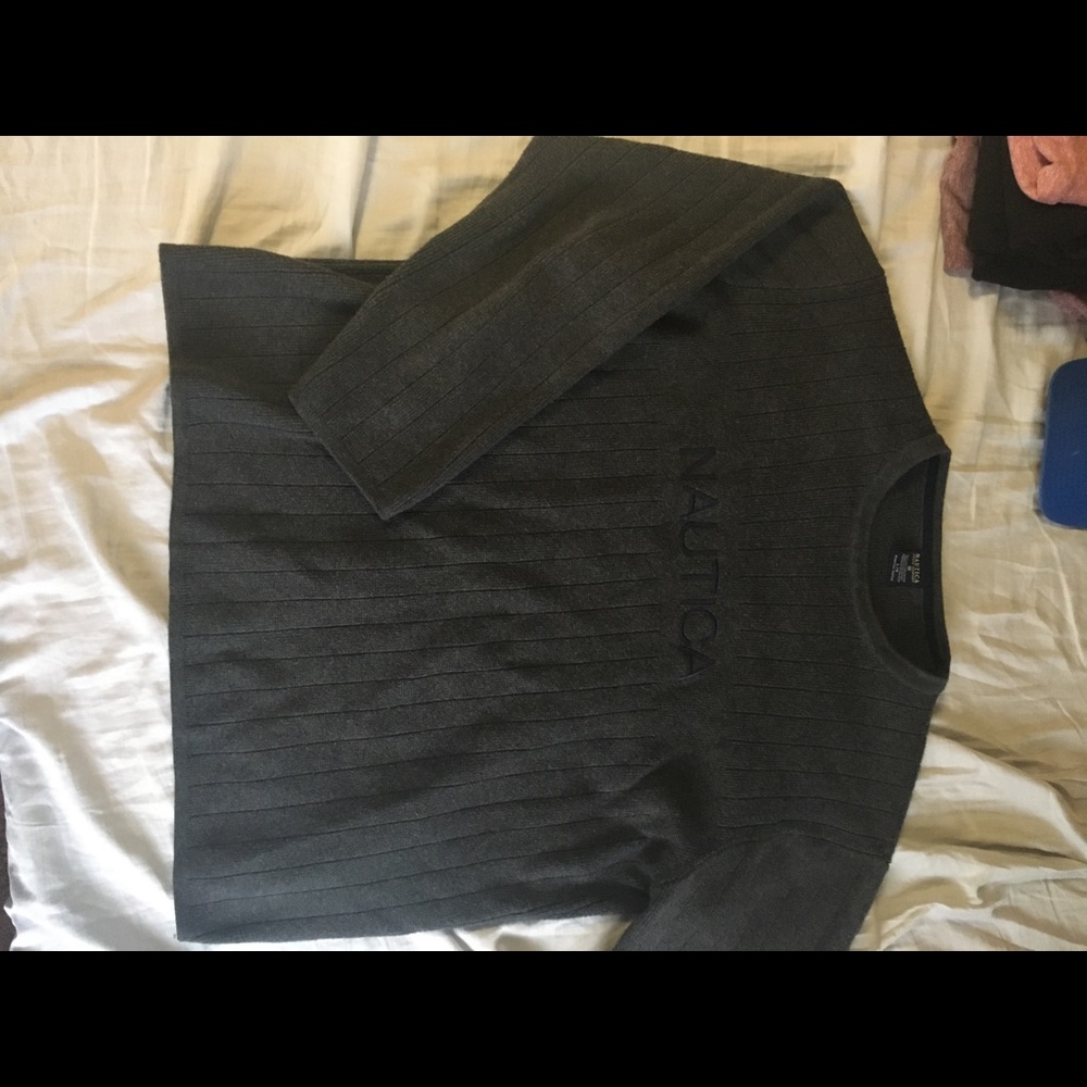 Vintage nautica woven sweater!